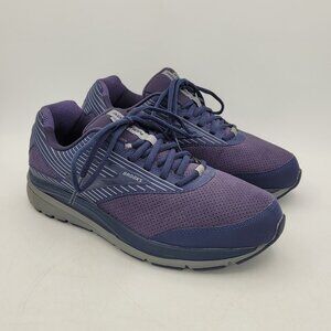 Brooks Addiction WLK Mens 9 2E Wide Walker Suede Shoes Blue Arch Activators READ